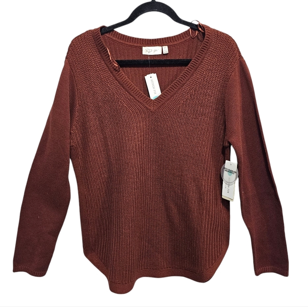 Stitch Fix RD Style Women’s Sweater‎ Size XL Long Sleeve V Neck Tunic NWT